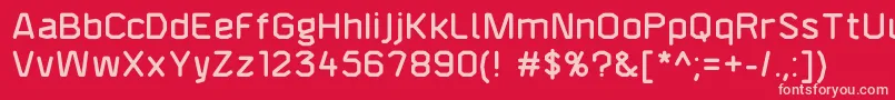 F4aagentroundeddemi Font – Pink Fonts on Red Background
