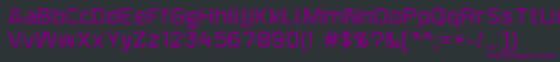 F4aagentroundeddemi Font – Purple Fonts on Black Background