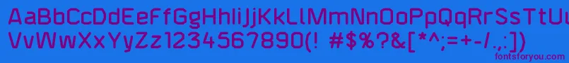 F4aagentroundeddemi Font – Purple Fonts on Blue Background