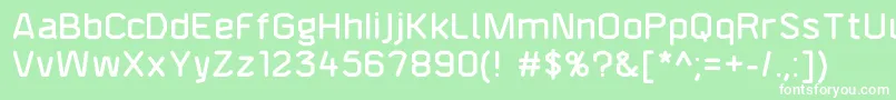 F4aagentroundeddemi Font – White Fonts on Green Background