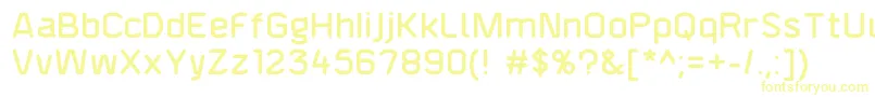 F4aagentroundeddemi Font – Yellow Fonts on White Background
