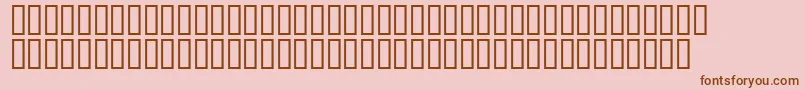 BlockheadInsecure Font – Brown Fonts on Pink Background