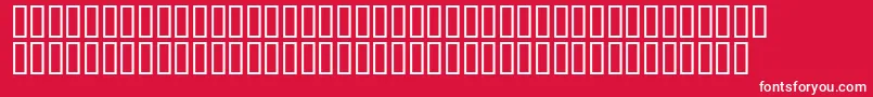 フォントBlockheadInsecure – 赤い背景に白い文字