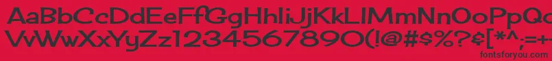 Cherrycreamsoda Font – Black Fonts on Red Background