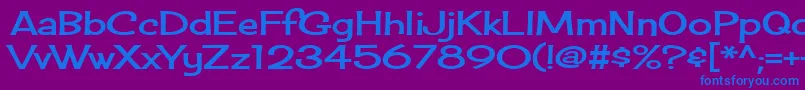 Cherrycreamsoda Font – Blue Fonts on Purple Background