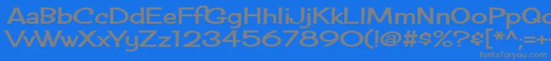 Cherrycreamsoda Font – Gray Fonts on Blue Background