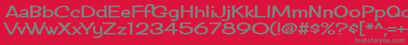 Cherrycreamsoda-Schriftart – Graue Schriften auf rotem Hintergrund