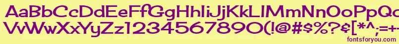 Cherrycreamsoda Font – Purple Fonts on Yellow Background