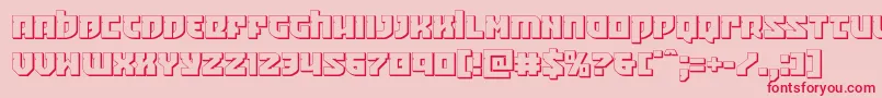 Crazyivan3D Font – Red Fonts on Pink Background