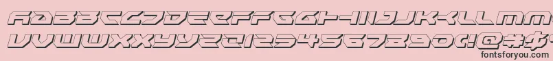 Royalsamurai3Dital Font – Black Fonts on Pink Background