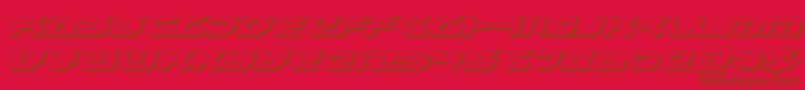 Шрифт Royalsamurai3Dital – коричневые шрифты на красном фоне