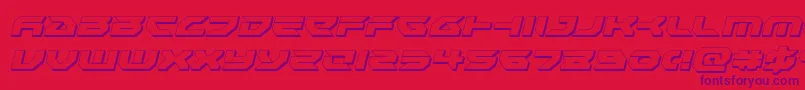 fuente Royalsamurai3Dital – Fuentes Moradas Sobre Fondo Rojo