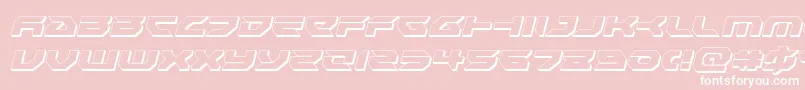 Royalsamurai3Dital Font – White Fonts on Pink Background