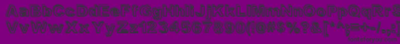 ValeShadow-fontti – mustat fontit violetilla taustalla