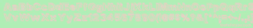 ValeShadow Font – Pink Fonts on Green Background