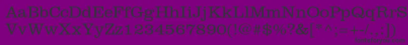 ClarendonltstdLight Font – Black Fonts on Purple Background