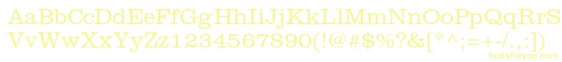 ClarendonltstdLight Font – Yellow Fonts on White Background
