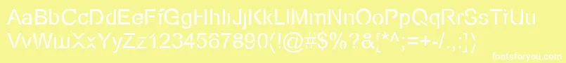 EcoFiles Font – White Fonts on Yellow Background