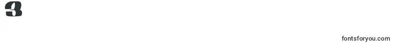 GangBangCrime-Schriftart – Schriften für die Ziffer 3