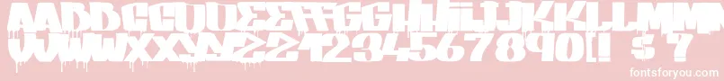 GangBangCrime Font – White Fonts on Pink Background