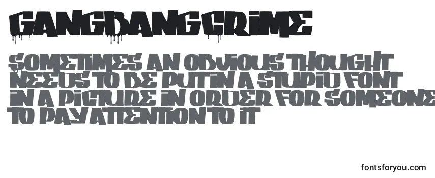 Обзор шрифта GangBangCrime