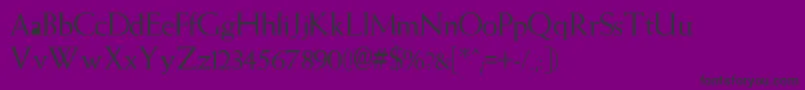 AmityNormal Font – Black Fonts on Purple Background