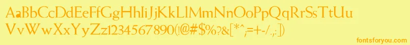 More about AmityNormal Font AmityNormal Font – Orange Fonts on Yellow Background