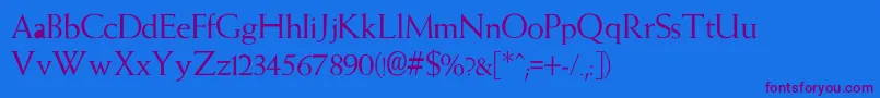 More about AmityNormal Font AmityNormal Font – Purple Fonts on Blue Background