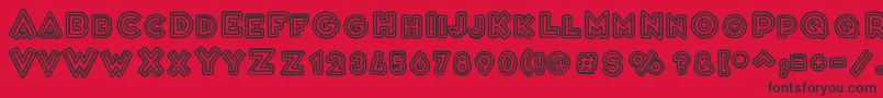 VarietРІCascadeur Font – Black Fonts on Red Background