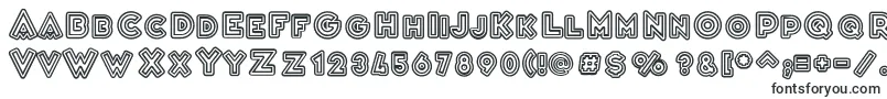 Шрифт VarietРІCascadeur – рельефные шрифты
