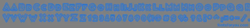 VarietРІCascadeur Font – Blue Fonts on Gray Background