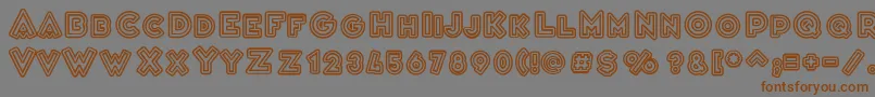 More about VarietРІCascadeur Font VarietРІCascadeur Font – Brown Fonts on Gray Background