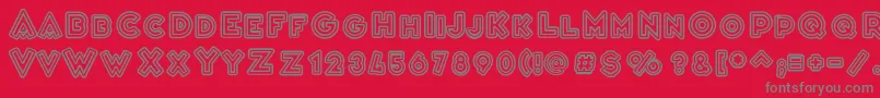 VarietРІCascadeur Font – Gray Fonts on Red Background