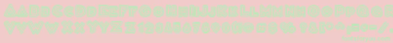 VarietРІCascadeur Font – Green Fonts on Pink Background