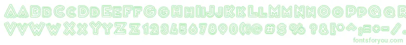 VarietРІCascadeur Font – Green Fonts on White Background