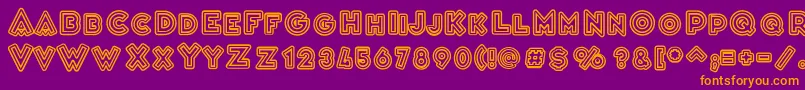 VarietРІCascadeur Font – Orange Fonts on Purple Background