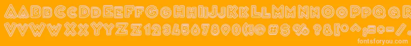 VarietРІCascadeur Font – Pink Fonts on Orange Background
