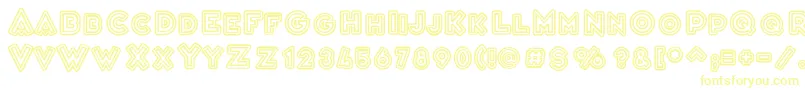 Шрифт VarietРІCascadeur – жёлтые шрифты