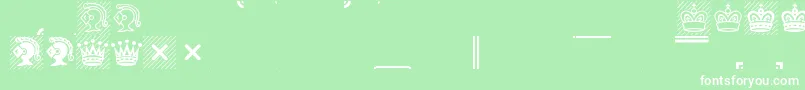 ChessCondal Font – White Fonts on Green Background