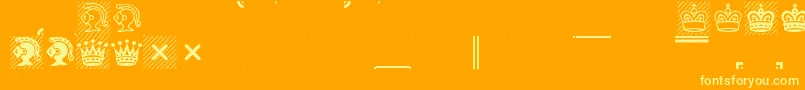 More about ChessCondal Font ChessCondal Font – Yellow Fonts on Orange Background