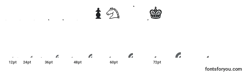 Tamaños de fuente ChessCondal