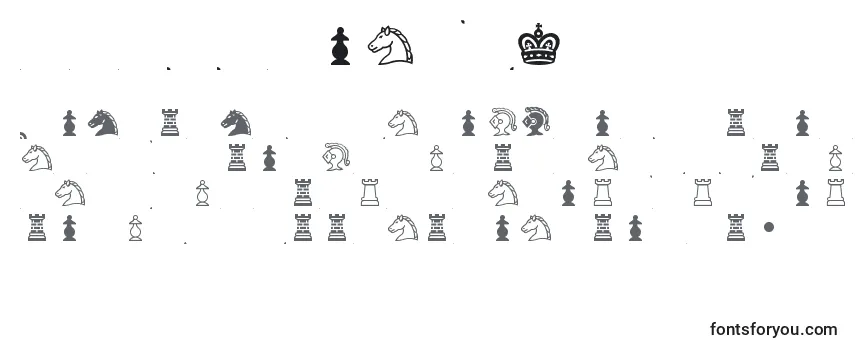 Przegląd czcionki ChessCondal