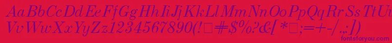 Подробнее о шрифте Usualnew Italic Шрифт Usualnew Italic – фиолетовые шрифты на красном фоне