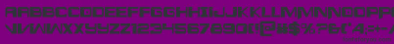 Interdictioncond Font – Black Fonts on Purple Background