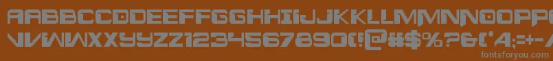 Шрифт Interdictioncond – серые шрифты на коричневом фоне