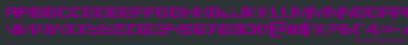 Interdictioncond Font – Purple Fonts on Black Background