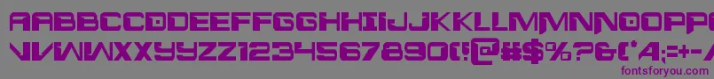 Interdictioncond Font – Purple Fonts on Gray Background
