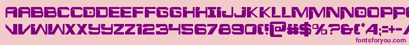 Interdictioncond Font – Purple Fonts on Pink Background