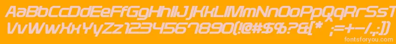 More about PlavskyBoldItalic Font PlavskyBoldItalic Font – Pink Fonts on Orange Background