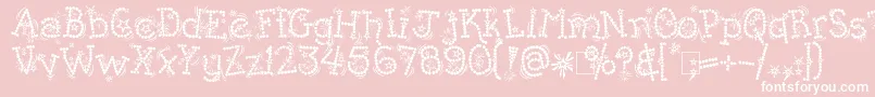 KingthingsWhizzbang Font – White Fonts on Pink Background